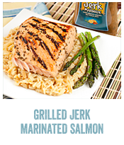 Jerk Marinated Grilled Salmon